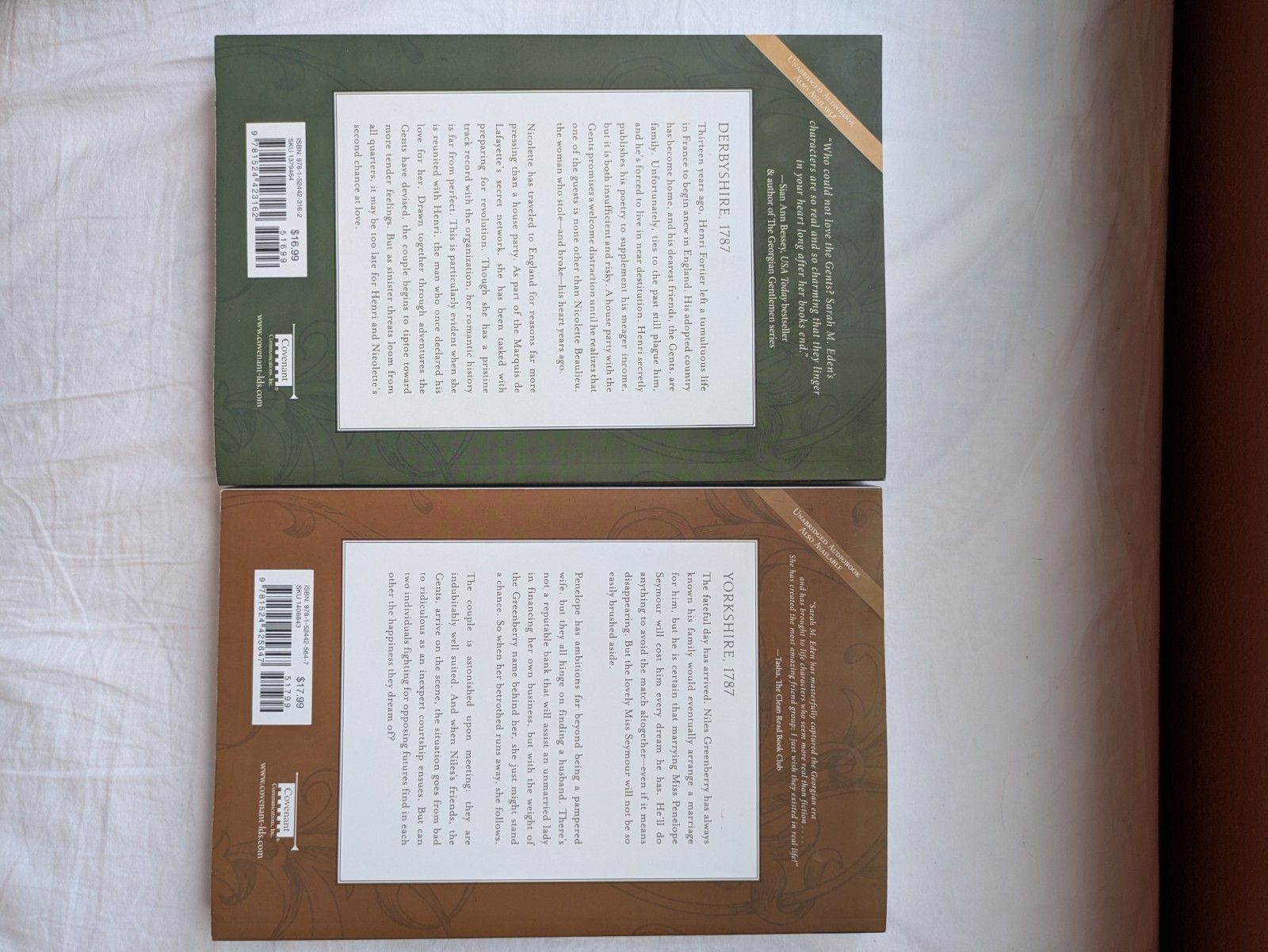 Lot 2 NEW PB Fleur de Lis & Snapdragons (The Gents, #3,4) by Sarah M. Eden