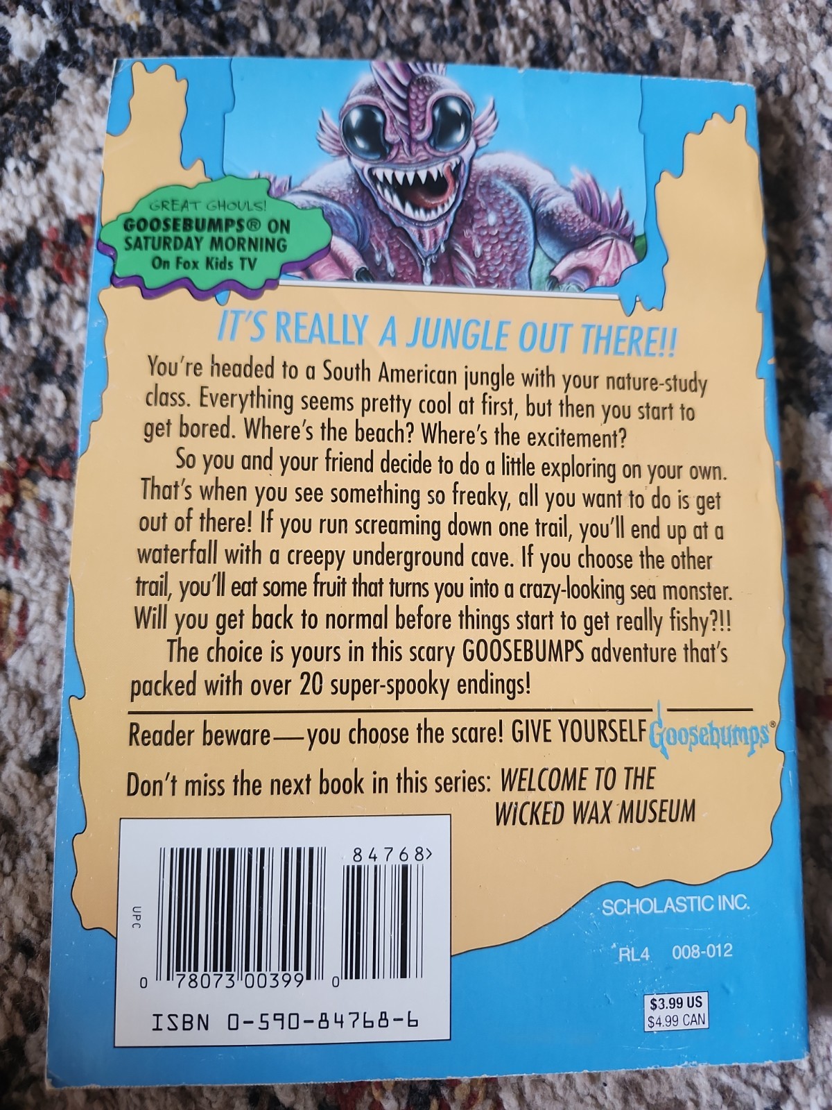 Give Yourself Goosebumps 11 Deep In The Jungle Of Doom True 1st Print