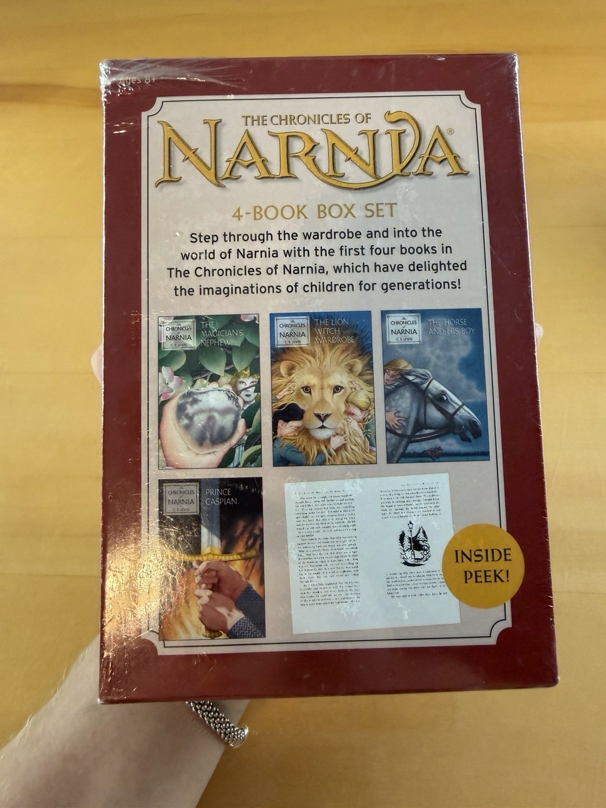 The Chronicles Of Narnia 4-Book Box Set By C.S. Lewis HarperCollins New Sealed