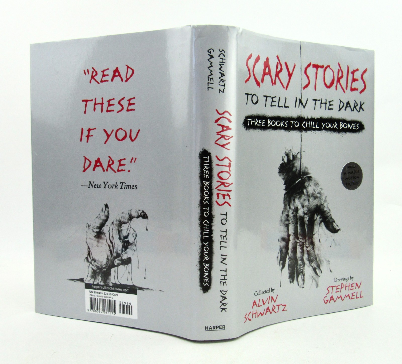 SCARY STORIES TO TELL IN THE DARK 3 Books in 1 Alvin Schwartz Gammell HBDJ EXC
