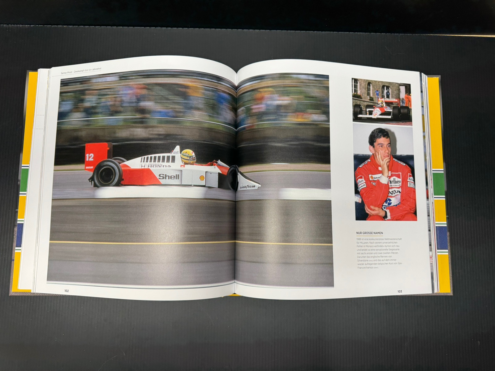 Ayrton Senna : Nueue Bilder Einer Legande Hard Cover 200 Pages
