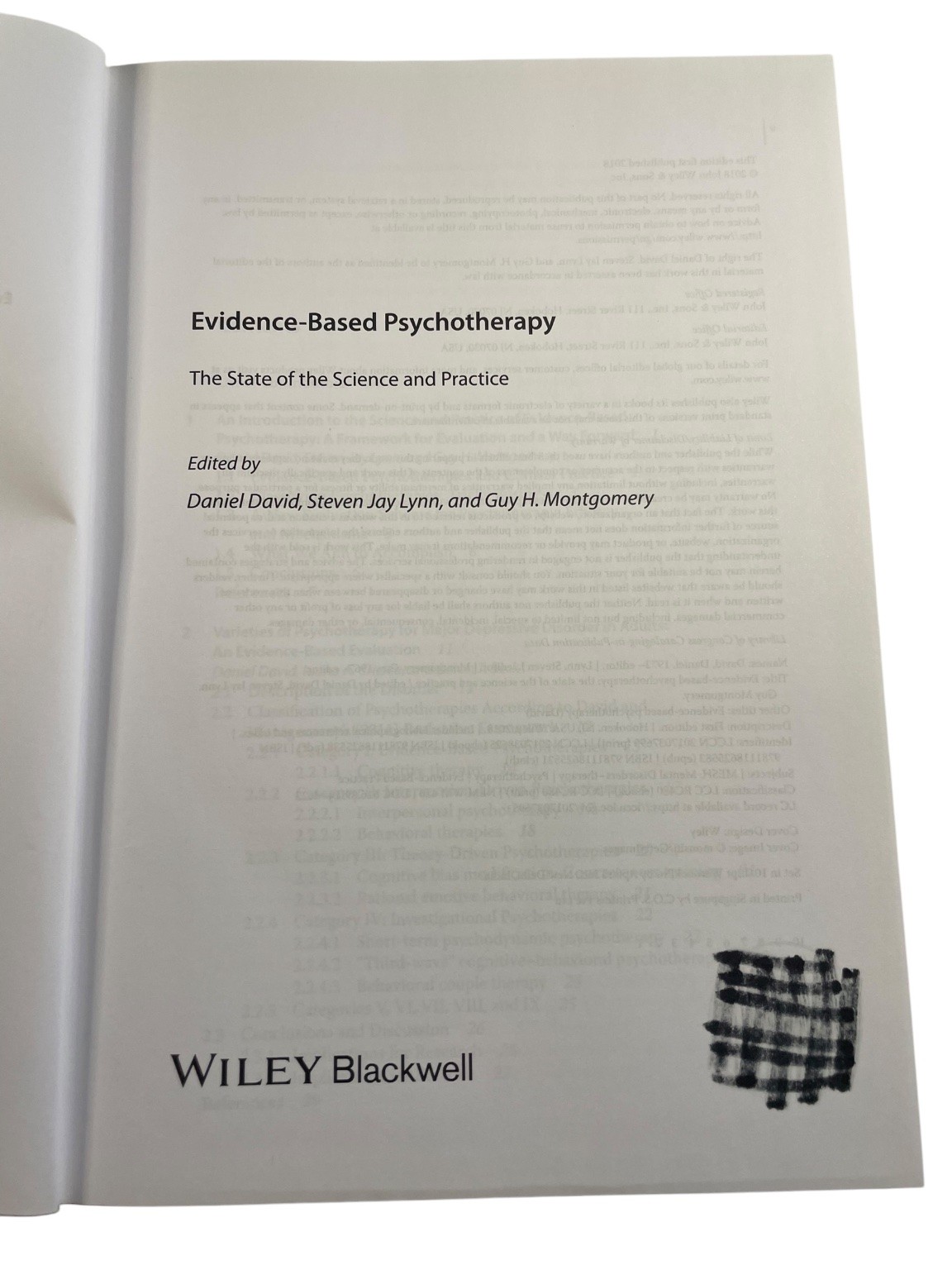 Evidence-Based Psychotherapy David Lynn Montgomery 2018 First Edition Wiley
