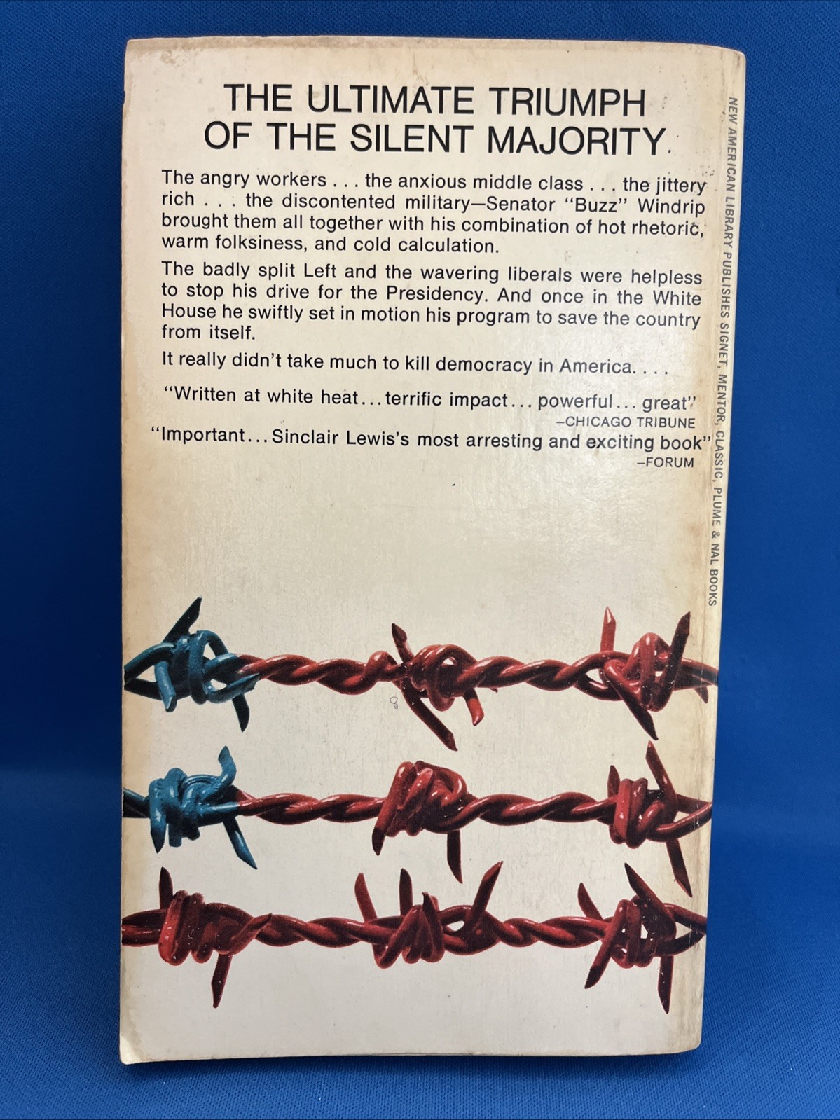 It Can’t Happen Here, by Sinclair Lewis Signet 1st PAPERBACK Printing 1970