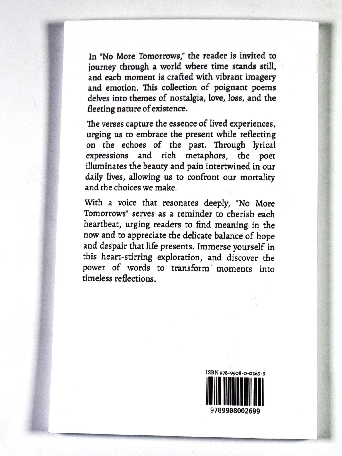 Alice Price No More Tomorrows Modern Poetry Collection Paperback 2020s NEW