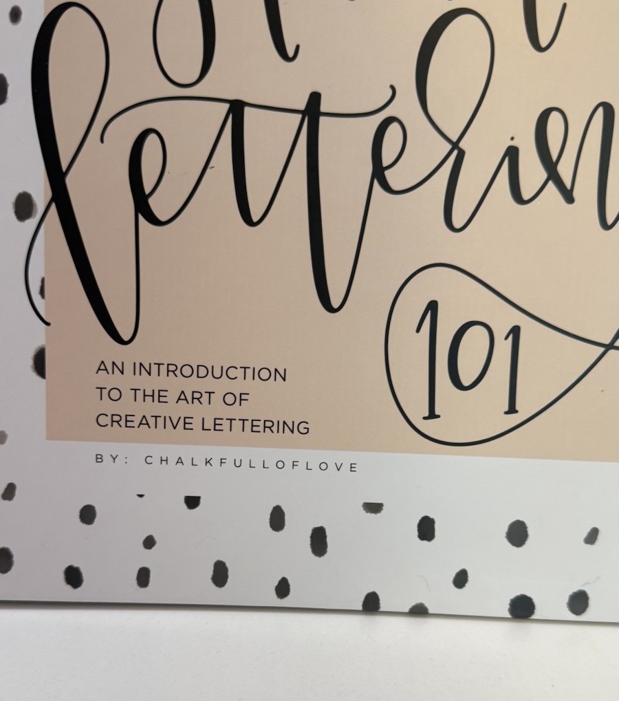 Hand Lettering 101 Step By Step Calligraphy Beginners Workbook 126 Pages New