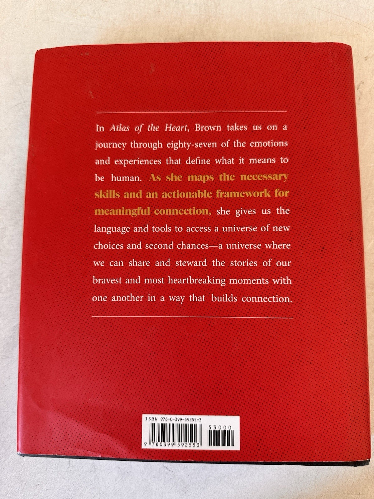 Atlas of the Heart Brene Brown Hardcover DJ Mapping Connection Human Experience