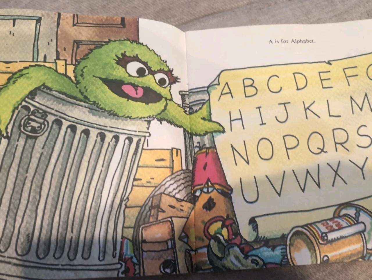 Oscar Grouch’s Alphabet Trash 1981 Sesame Street Listen Learn Cassette Vintage