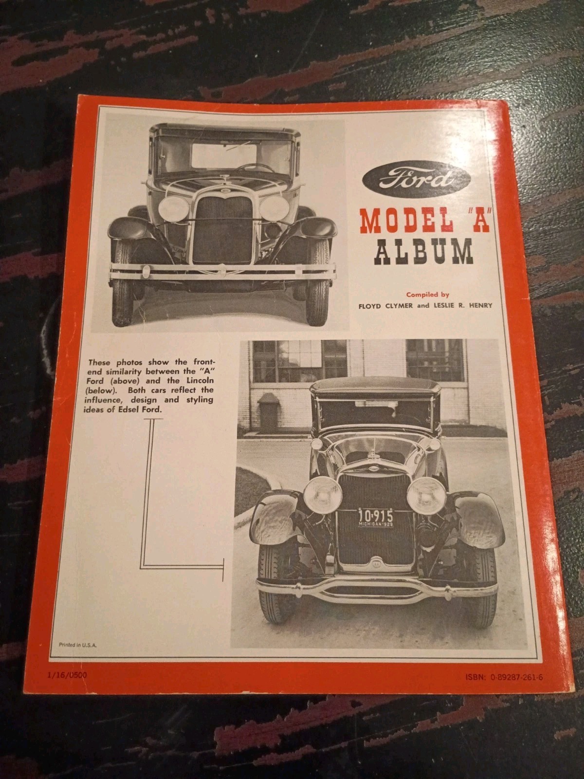 Ford Model “A” Album Compiled by Floyd Clymer & Leslie Henry 1960 *1st Printing*