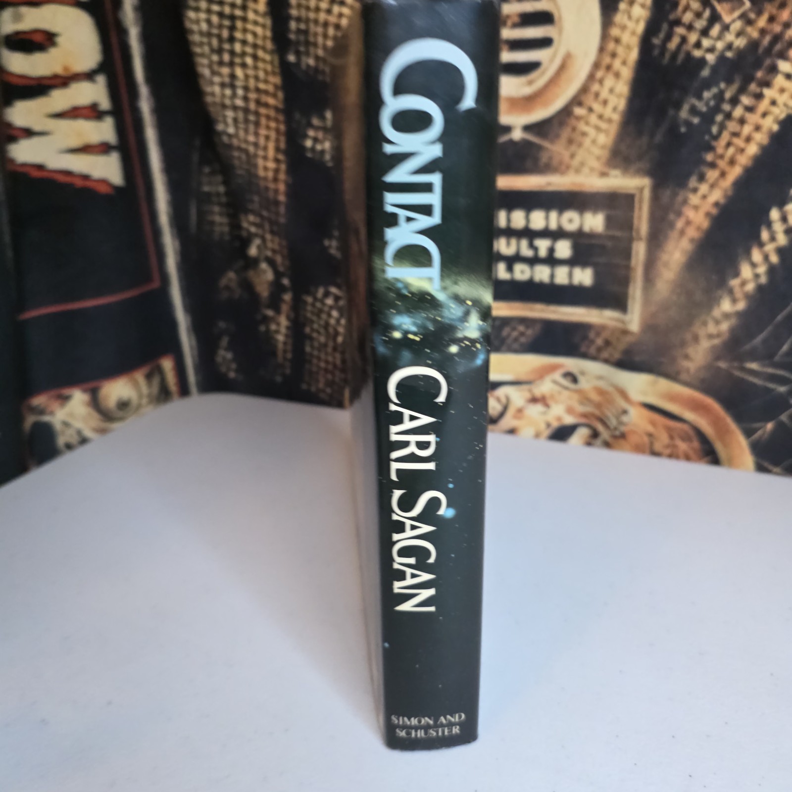 Contact by Carl Sagan 1985 First Printing Hardcover Book Space Sci-Fi Aliens