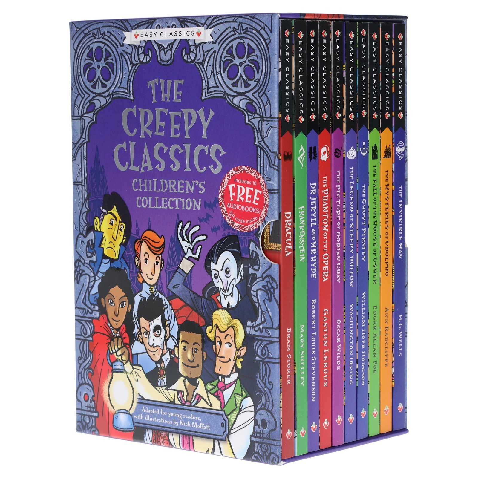 The Creepy Classics: Children’s Easy Classics 10 Books Box Set – Ages 7-11 – PB