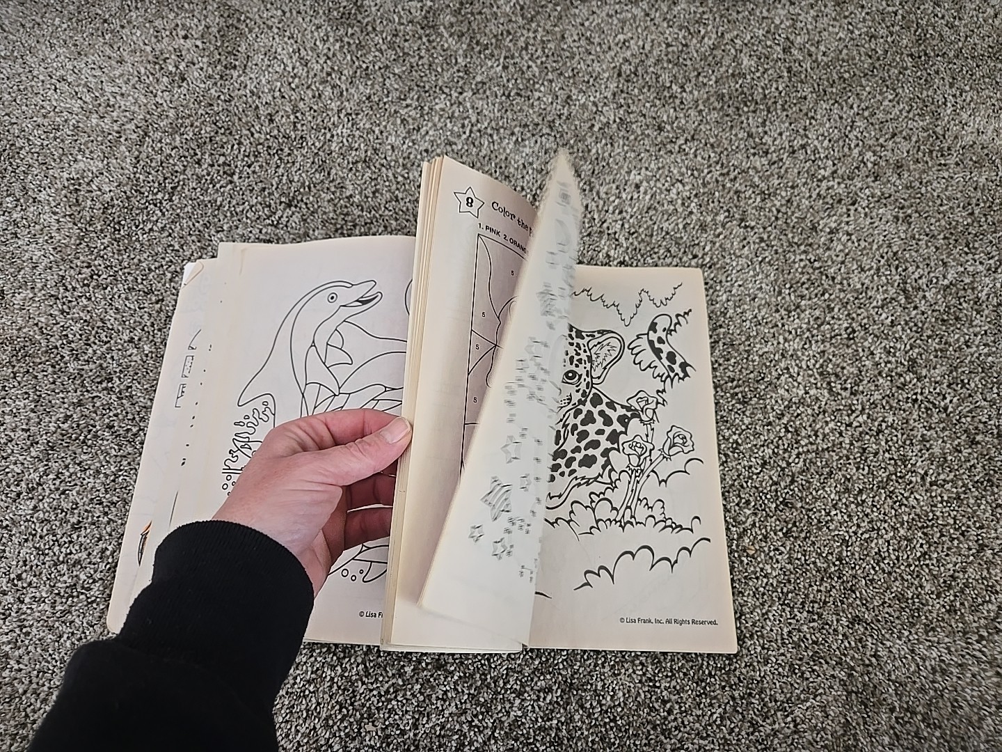 LISA FRANK Activity Coloring Book Carousel Fun Unicorn VTG 2000s Y2K Retro Kids