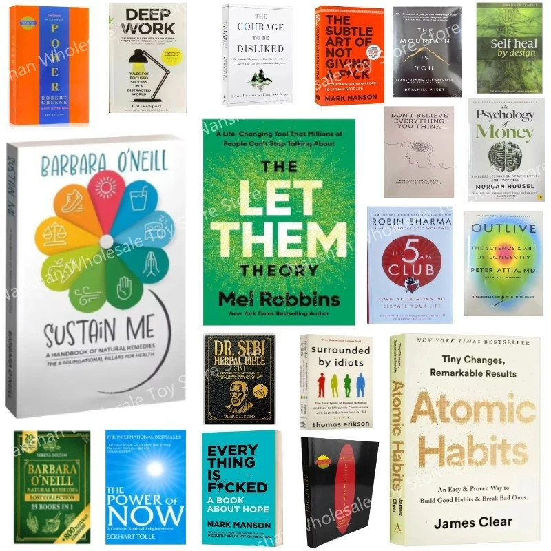 Best Books the Let Them Theory/Sustain Me/Self Heal by Design/Money Psychology/A