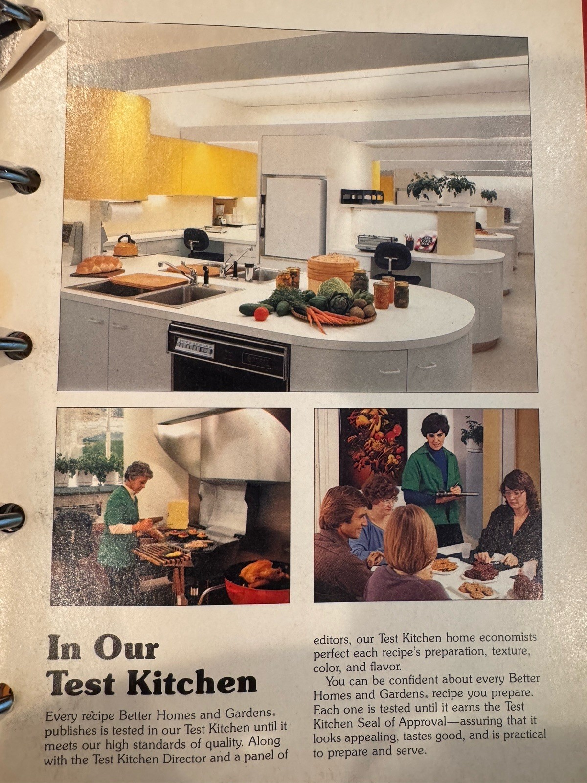 Vintage Better Homes and Gardens “New Cook Book” Red Plaid Five-Ring Binder 1981