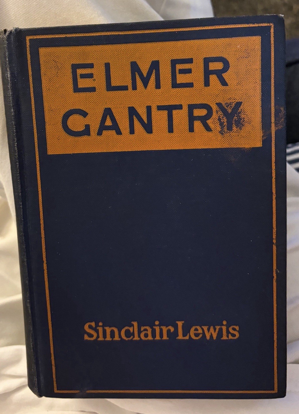 Sinclair Lewis Elmer Gantry Signed & Inscribed Hardcover Harcourt Brace 1927