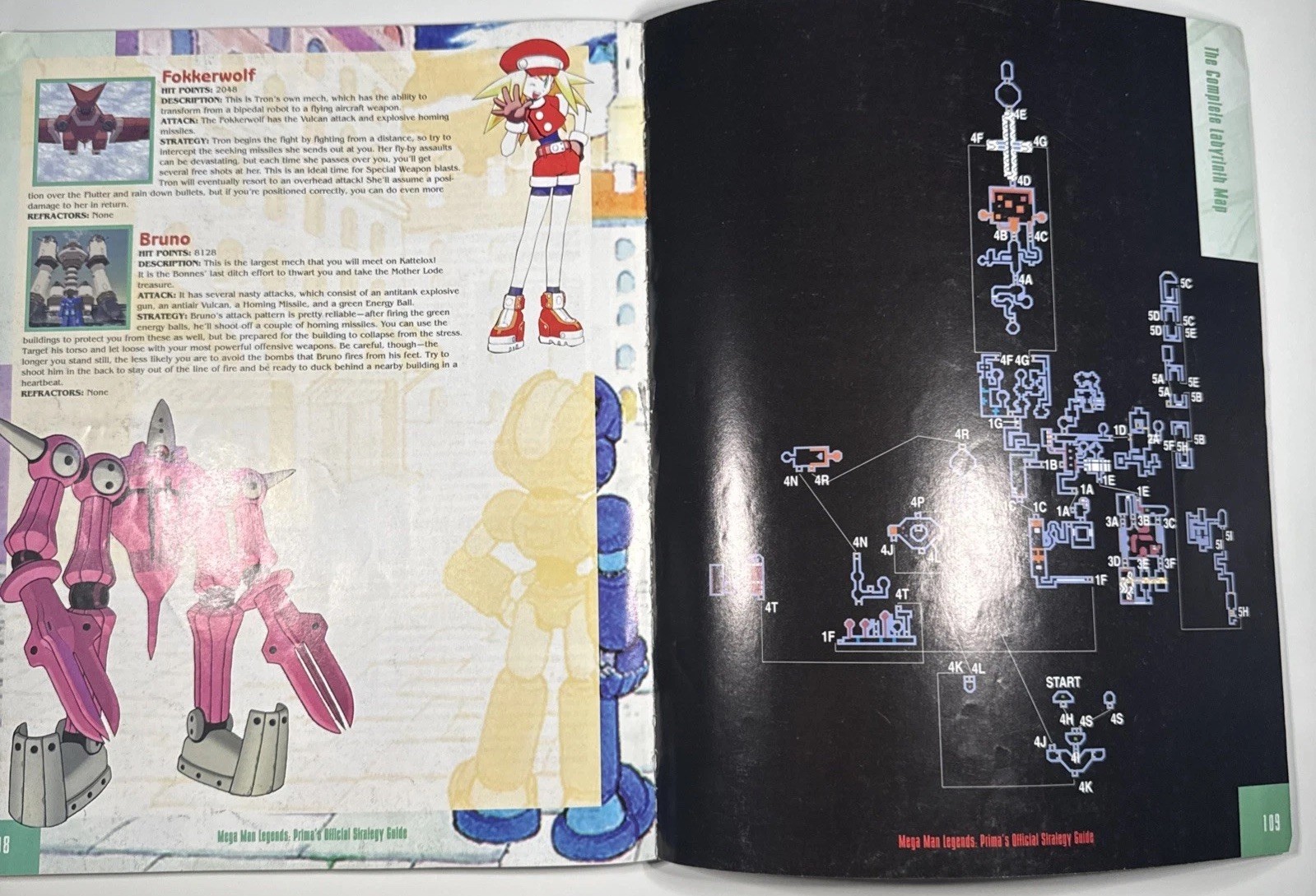 Mega Man Legends Official Strategy Game Guide by Prima and Capcom PS1 N64