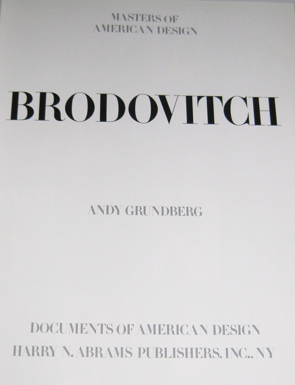 Brodovitch hardback design book 9.25 in. X 12.25, mint condition