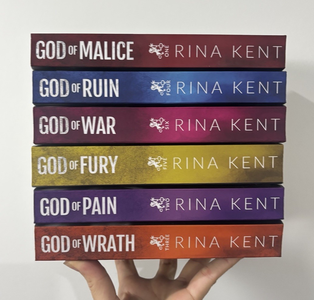 OOP Legacy Of Gods By Rina Kent Model Covers Out Of Print Pb LOG God Of Malice