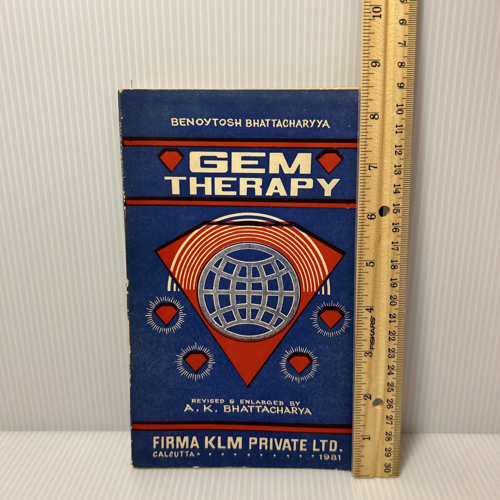GEM THERAPY Revised & Enlarged by A K Bhattacharya ~Vtg Paperback 4th Print 1981