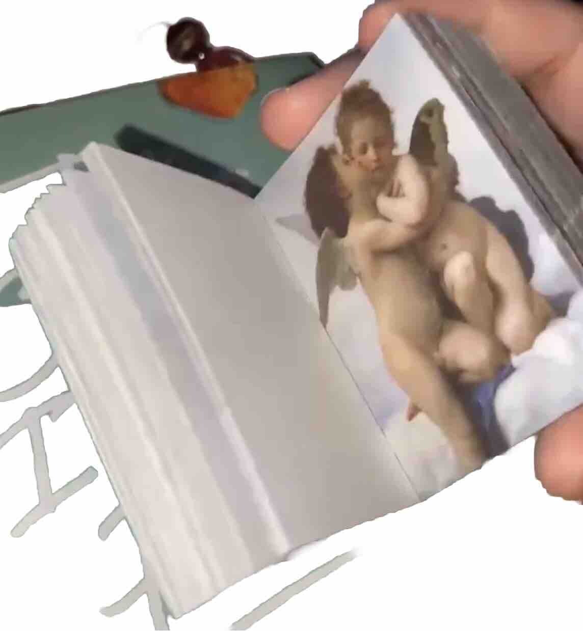 NEW Tiny Book Filled W/ PullOut Pictures Famous Art 200Pages Note Paper Painting