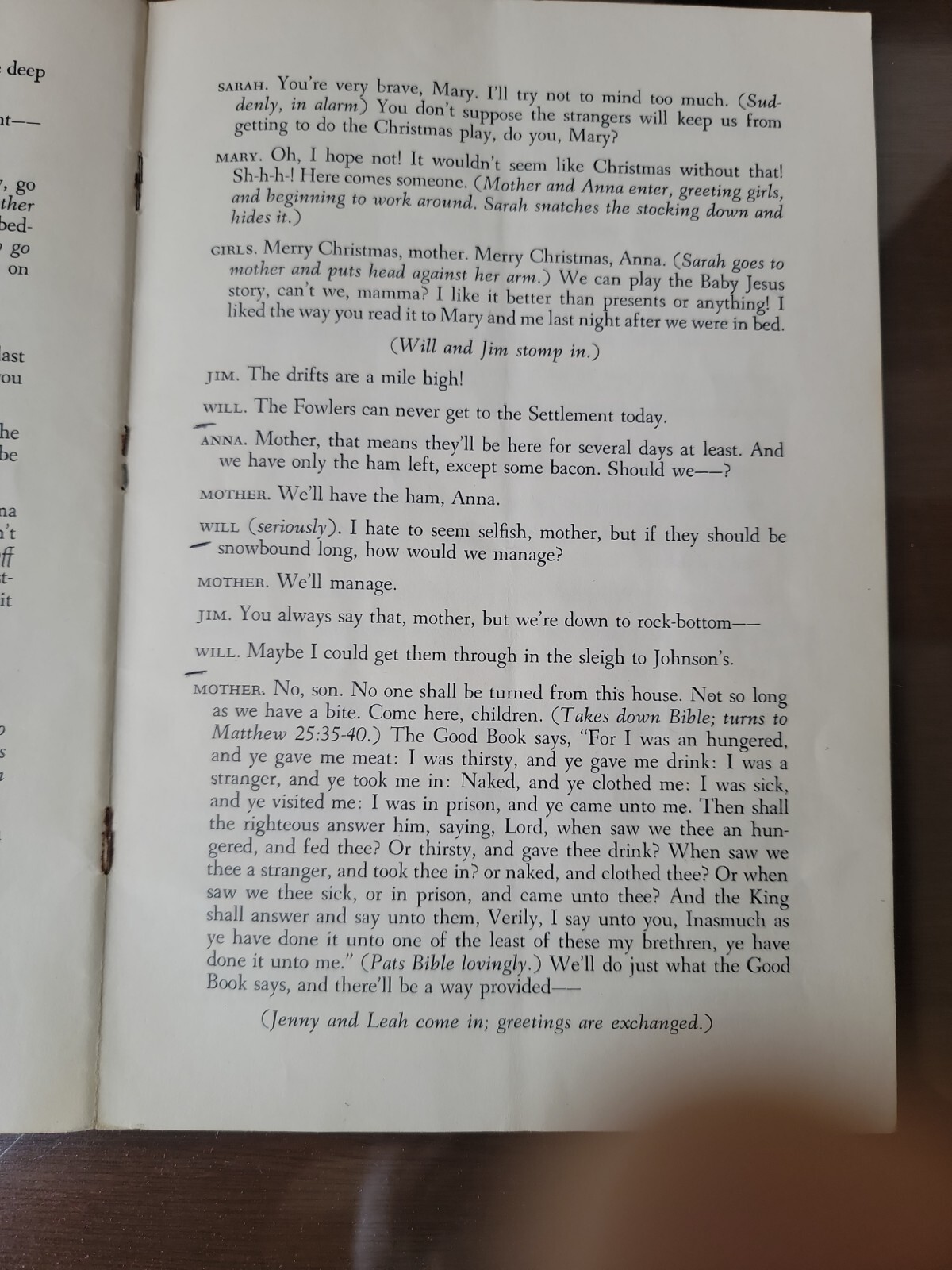 The Faithful Pioneer Rega K. McCarty Vintage Play Script Drama Three Acts