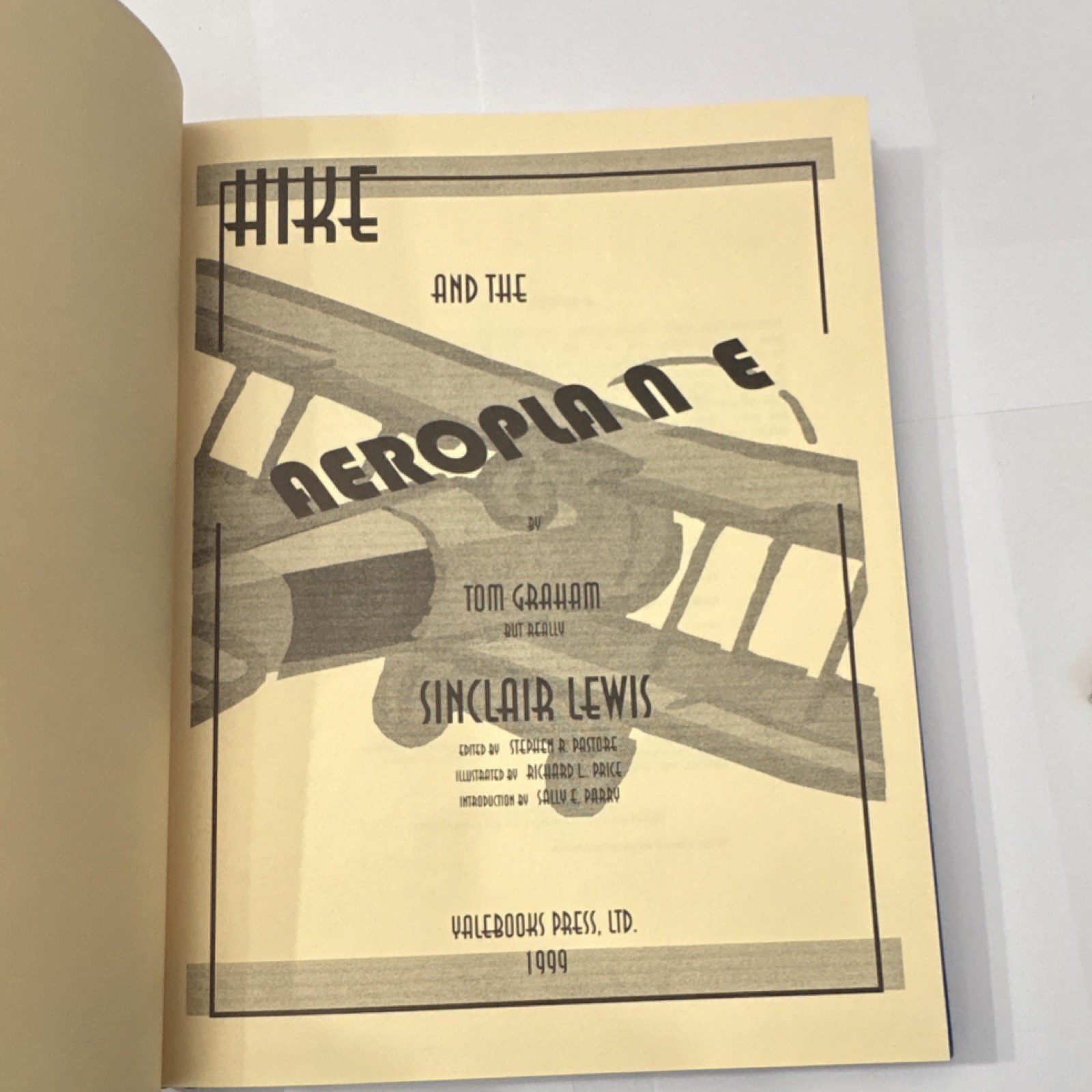 Hike and the Aeroplane Sinclair Lewis Tom Graham YaleBooks First Ed 1999 Hardco…
