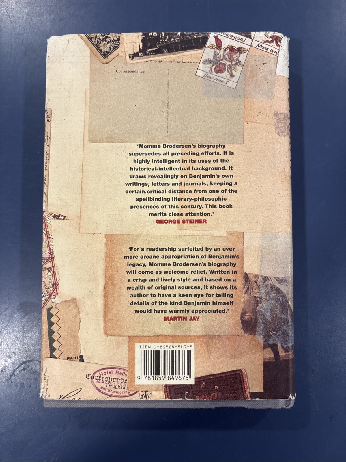 Walter Benjamin: A Biography by Brodersen, Momme Hardback