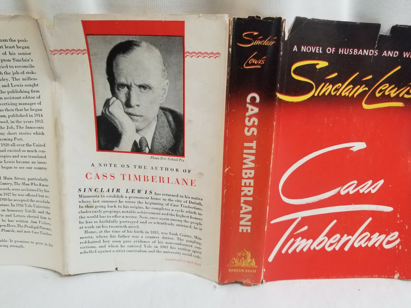 1945 CASS TIMBERLANE Hardcover Book by SINCLAIR LEWIS