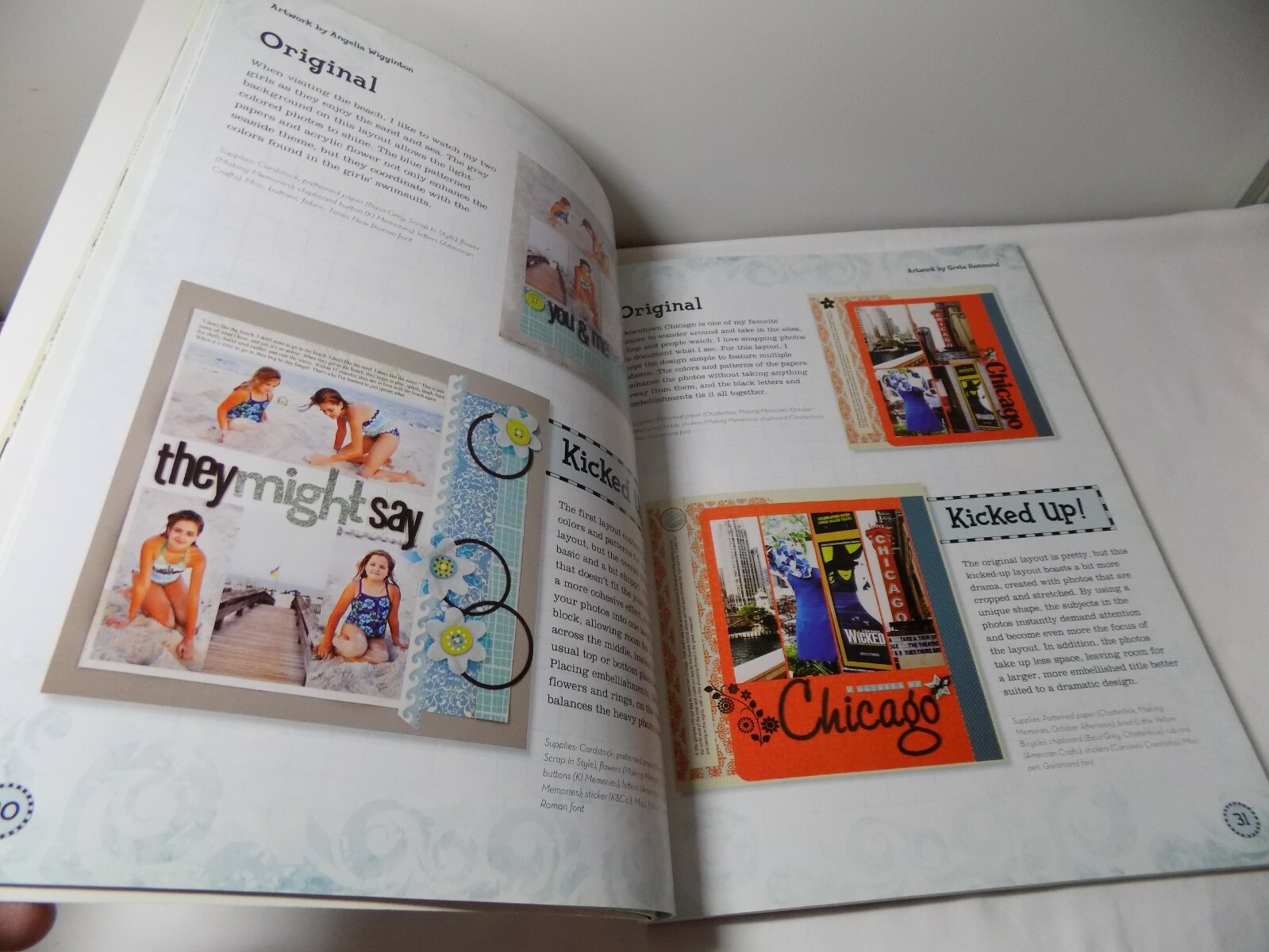 Kick It Up! Adding Spice To Your Scrapbook Layouts Paperback Book 126 Pages VGC