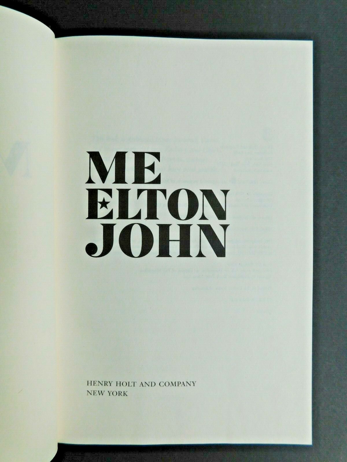 ELTON JOHN 2019 autobiography true 1st ME Unread memoir 372 pages photos HCDJ