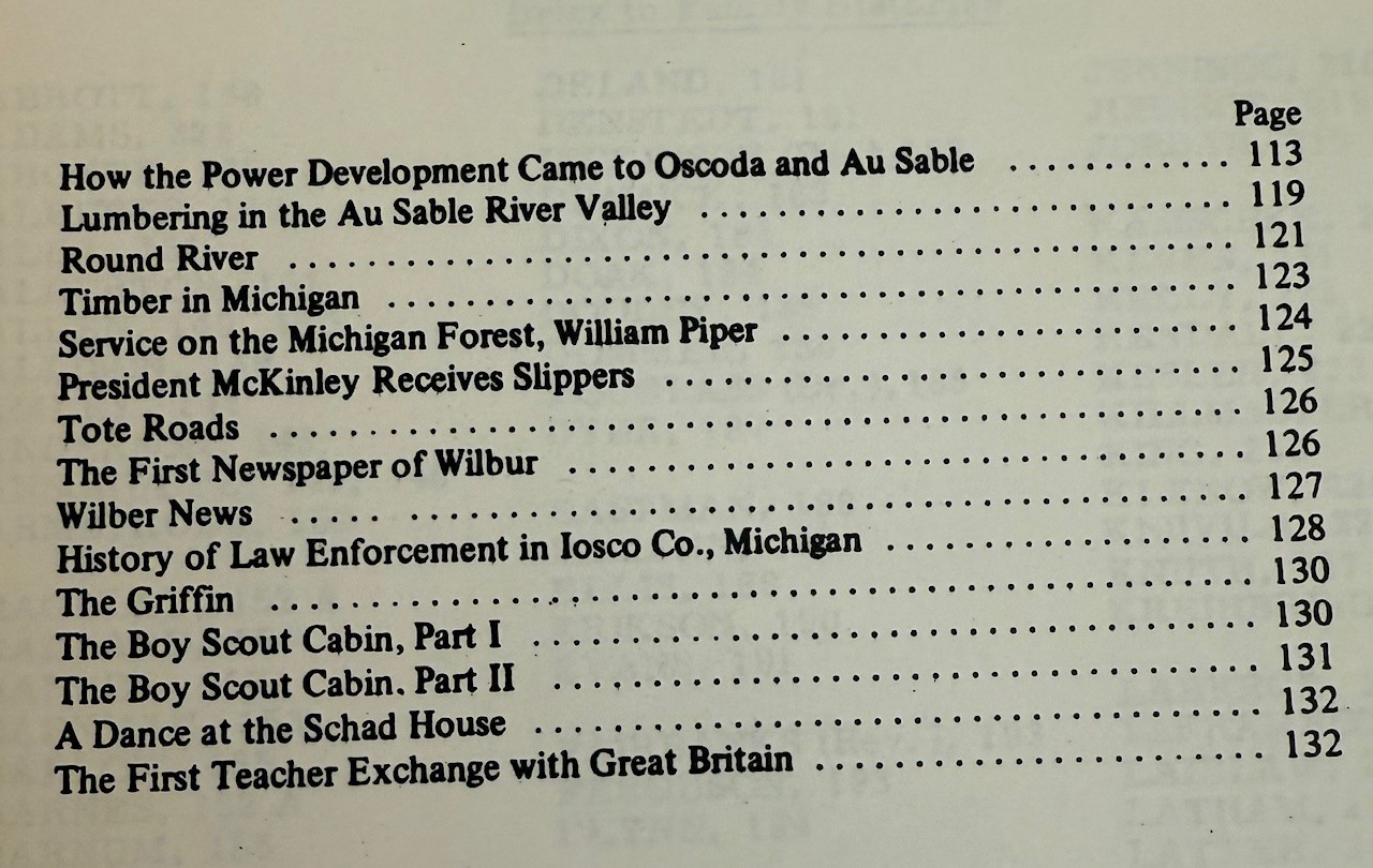 The History of Iosco County, Michigan – Hardback – 359 pages – G-VG