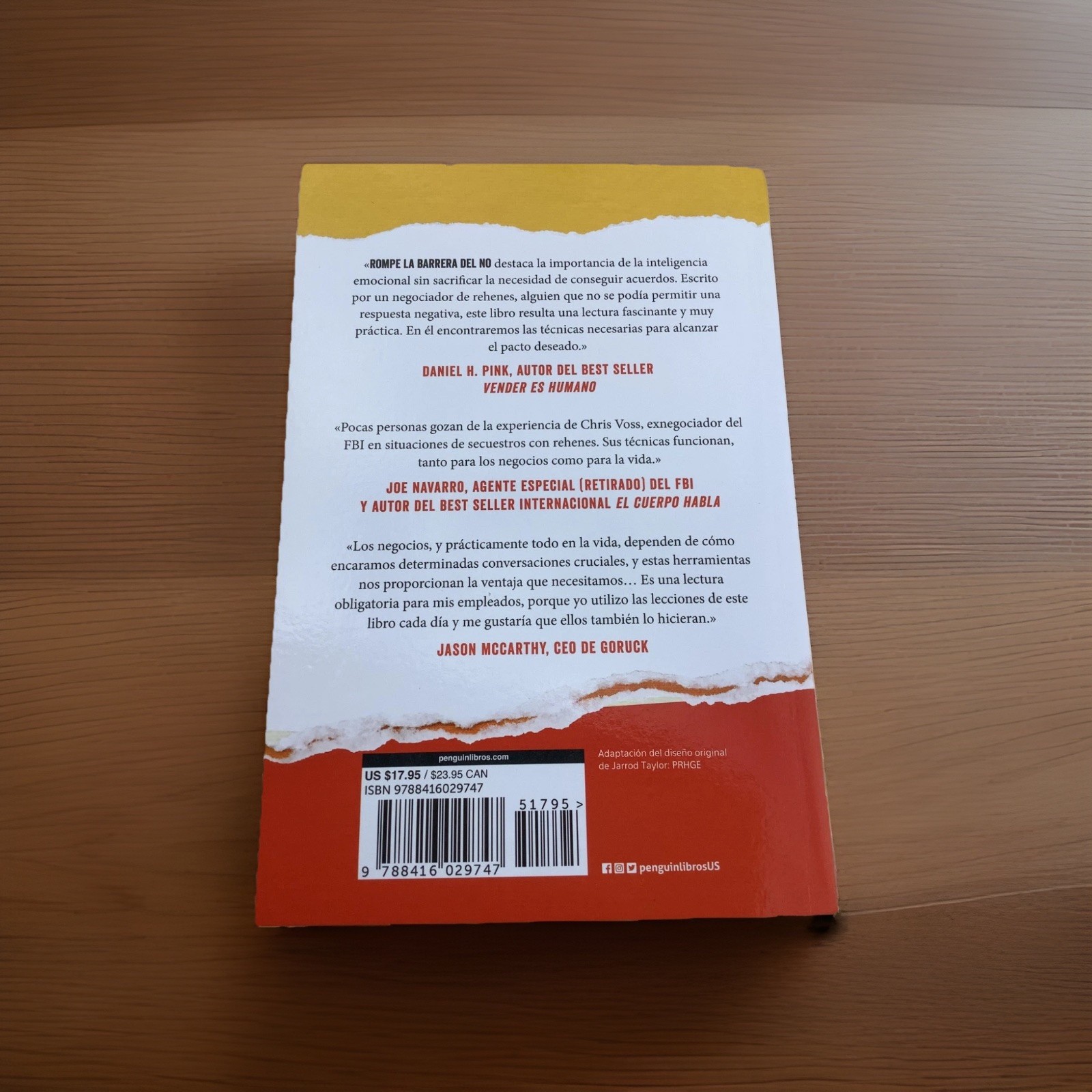 Rompe La Barrera del No / Never Split the Difference by Chris Voss: New