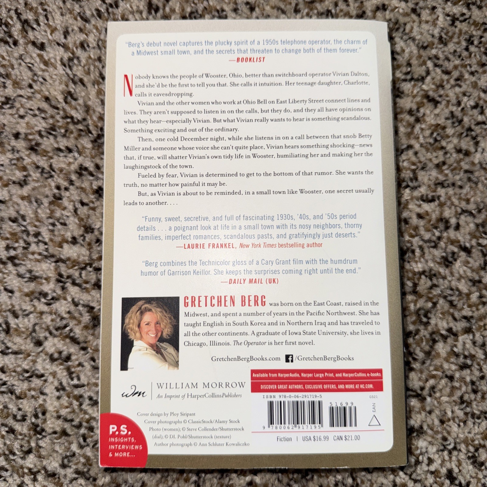 Operator : A Novel by Gretchen Berg (2021, Trade Paperback)