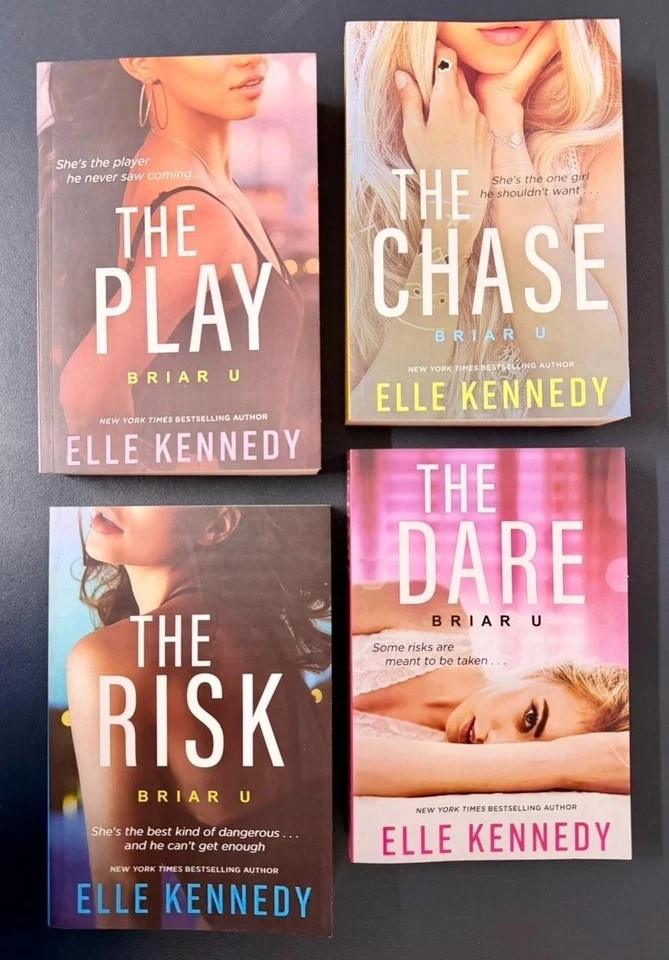 Briar U Series 4 Books Set by Elle Kennedy Dare, Play, Chase, Risk Paperback usa