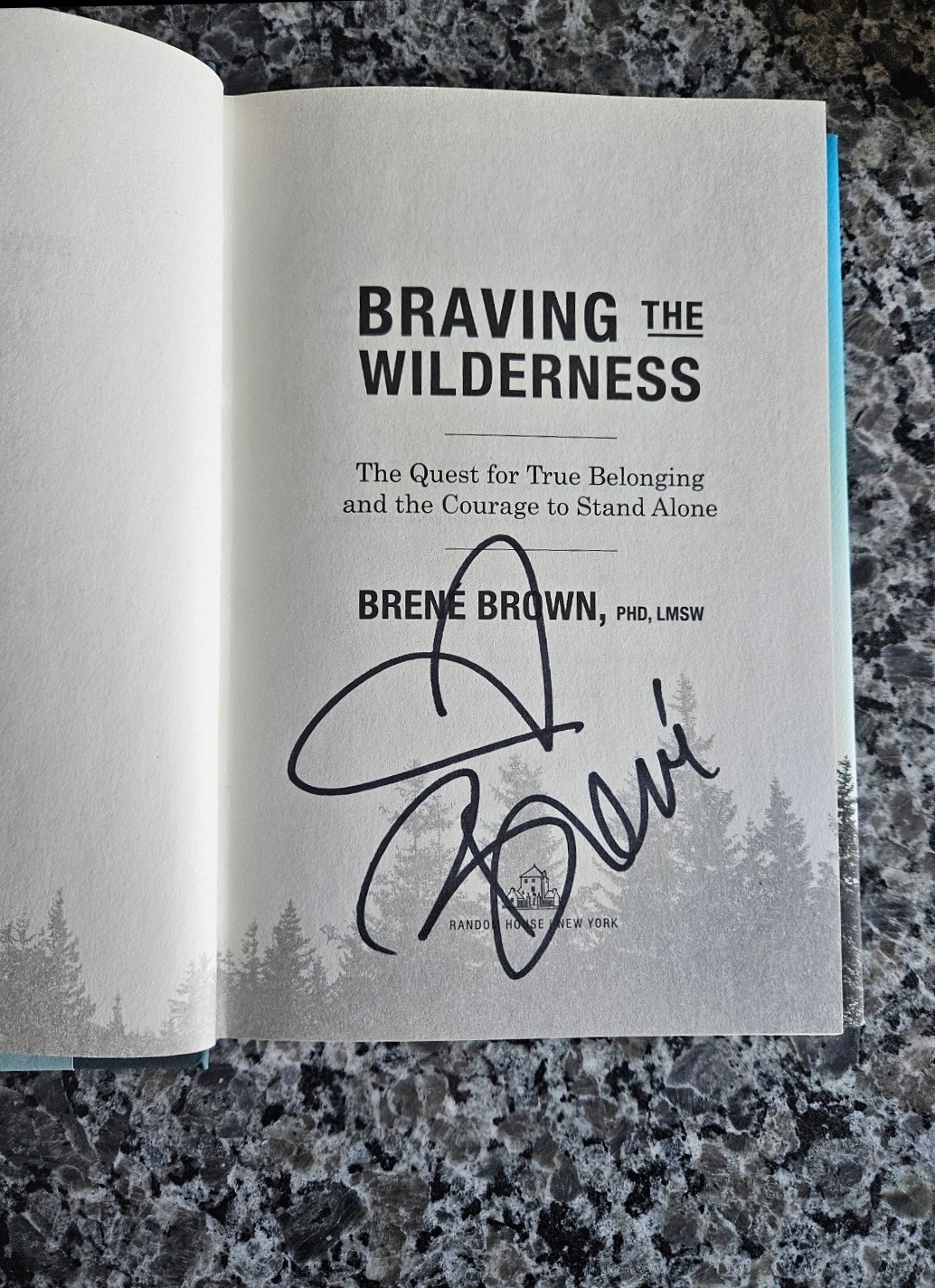 Autographed “Braving The Wilderness” By Brene Brown Hardcover