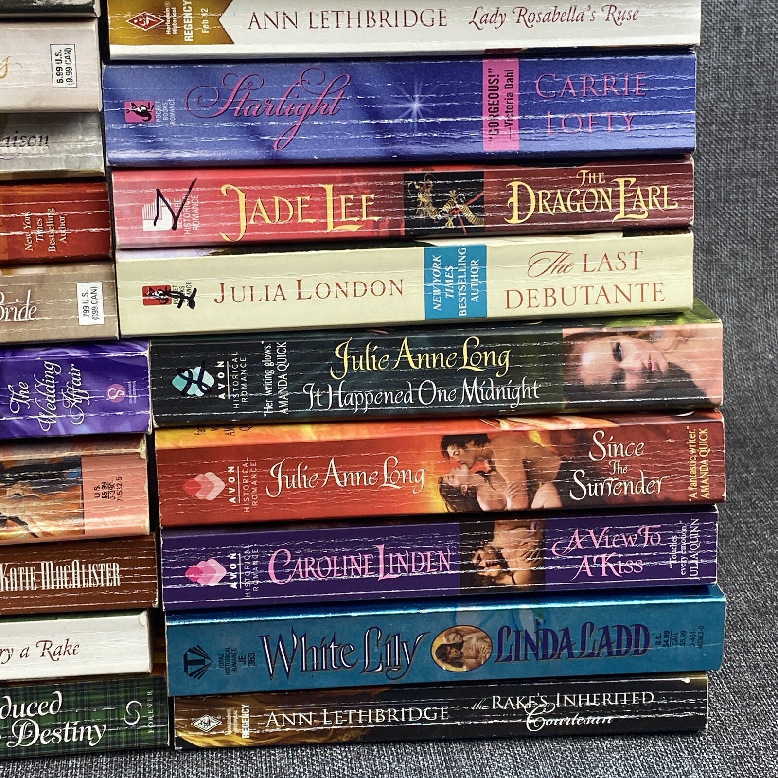 Lot of 40 Historical Romance Novels Multiple Authors Paperback Carlise, Kramer..