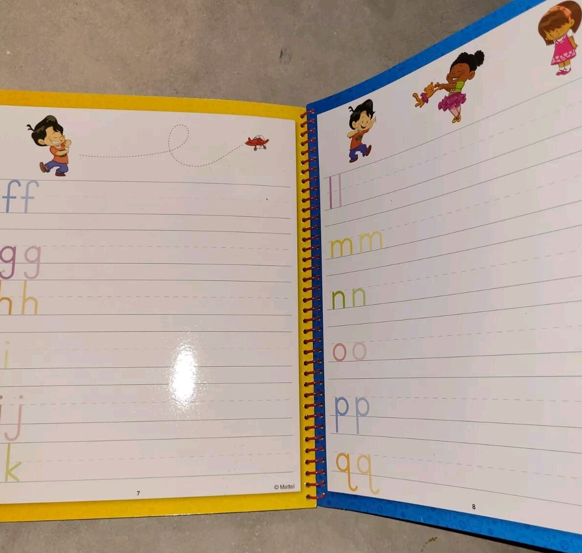 Bendon Fisher Price Little People Printing Practice Erase Activity Book Age 3+