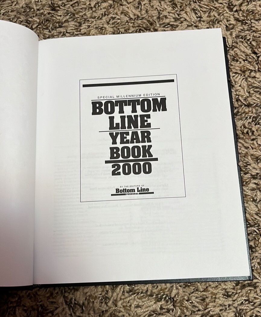 SPECIAL MILLENNIUM EDITION BOTTOM LINE YEAR BOOK 2000