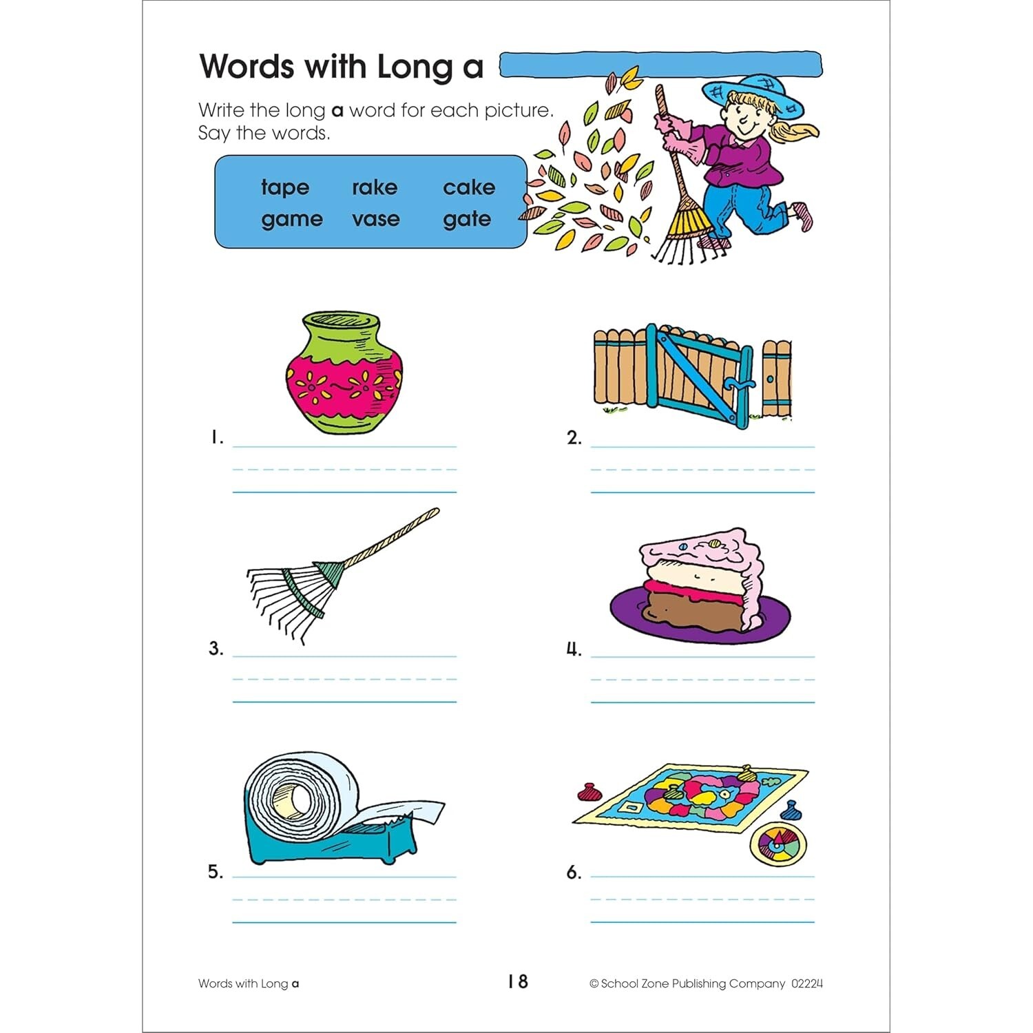 Spelling Puzzles Workbook for Kids Ages 6 to 8, 1st 2nd Grade Vowels Sounds NEW