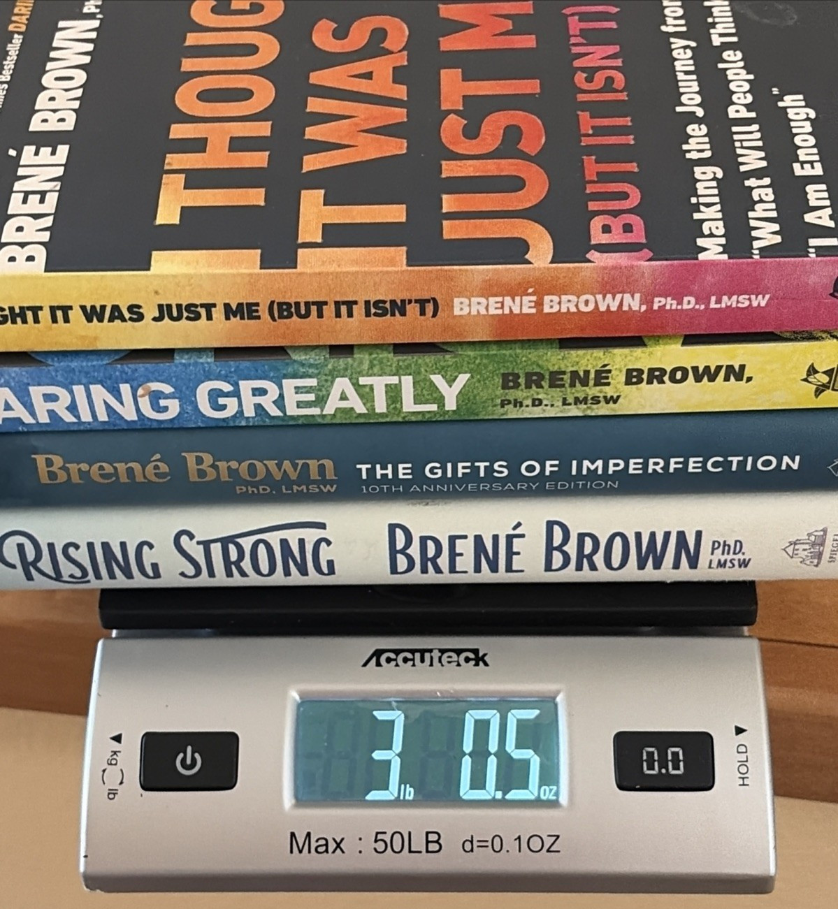 Lot of 4 Brene Brown (2 HC/DJ, 2 PB) books **VERY GOOD/LIKE NEW**