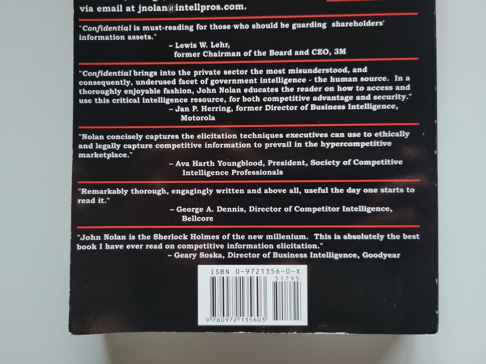 SIGNED CONFIDENTIAL JOHN NOLAN BUSINESS SECRETS GETTING THEIRS KEEPING YOURS 1ST