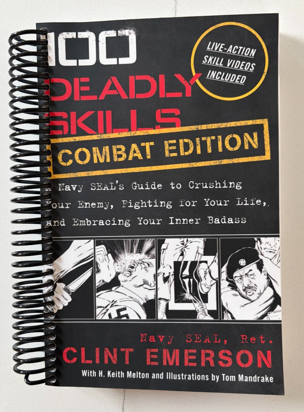 100 Deadly Skills 3 Book Lot Spiral Bound Paperback Brand New Clint Emerson