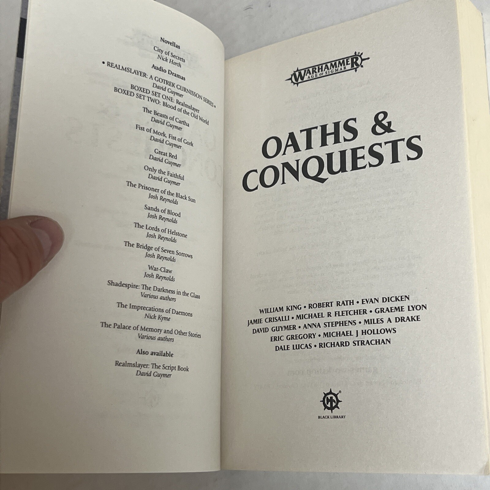 Paperback Warhammer: Age of Sigmar “Oaths & Conquests”, Multiple Authors