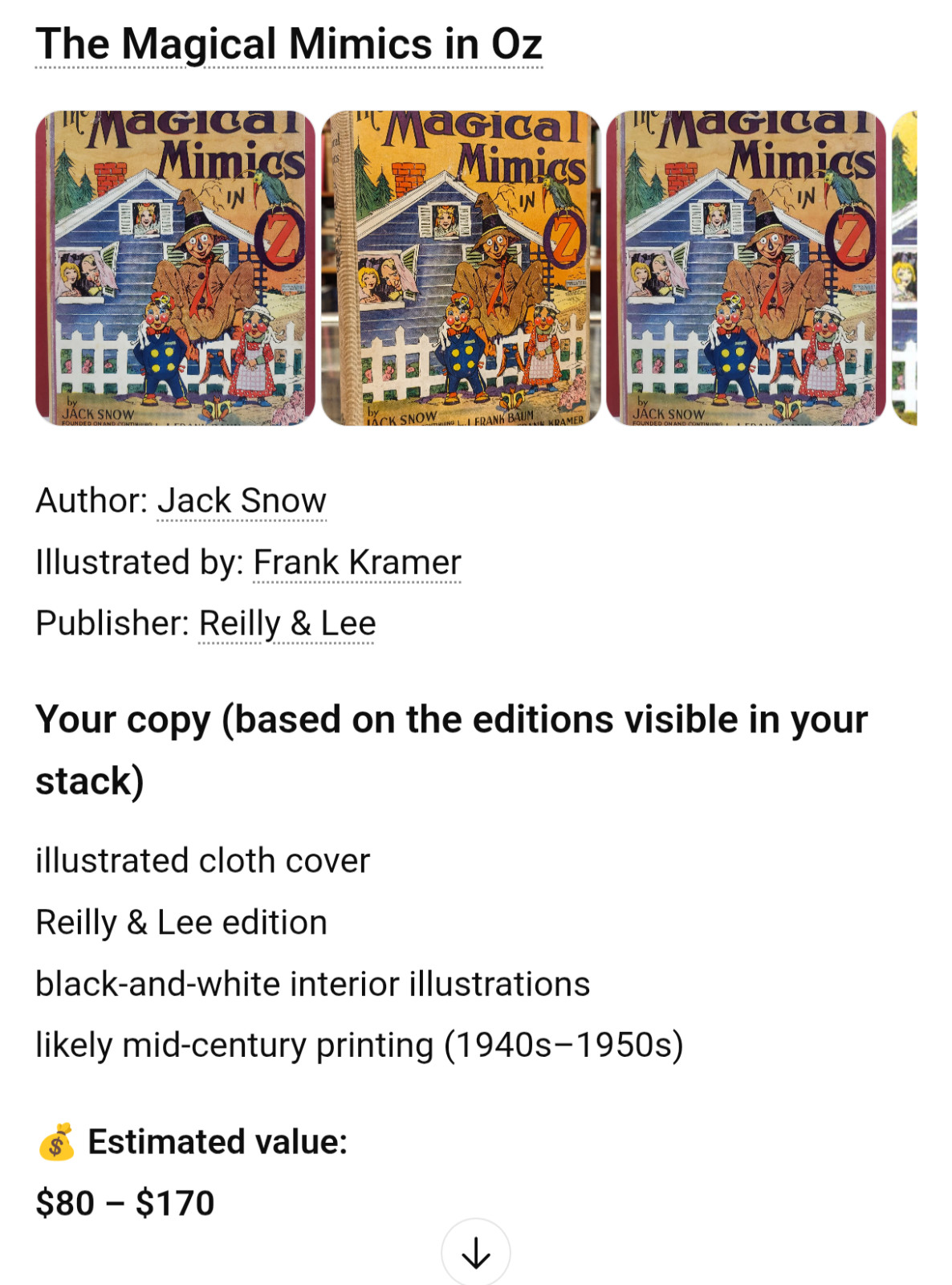 A Collection of Vintage Oz books Over 30 books for your enjoyment.