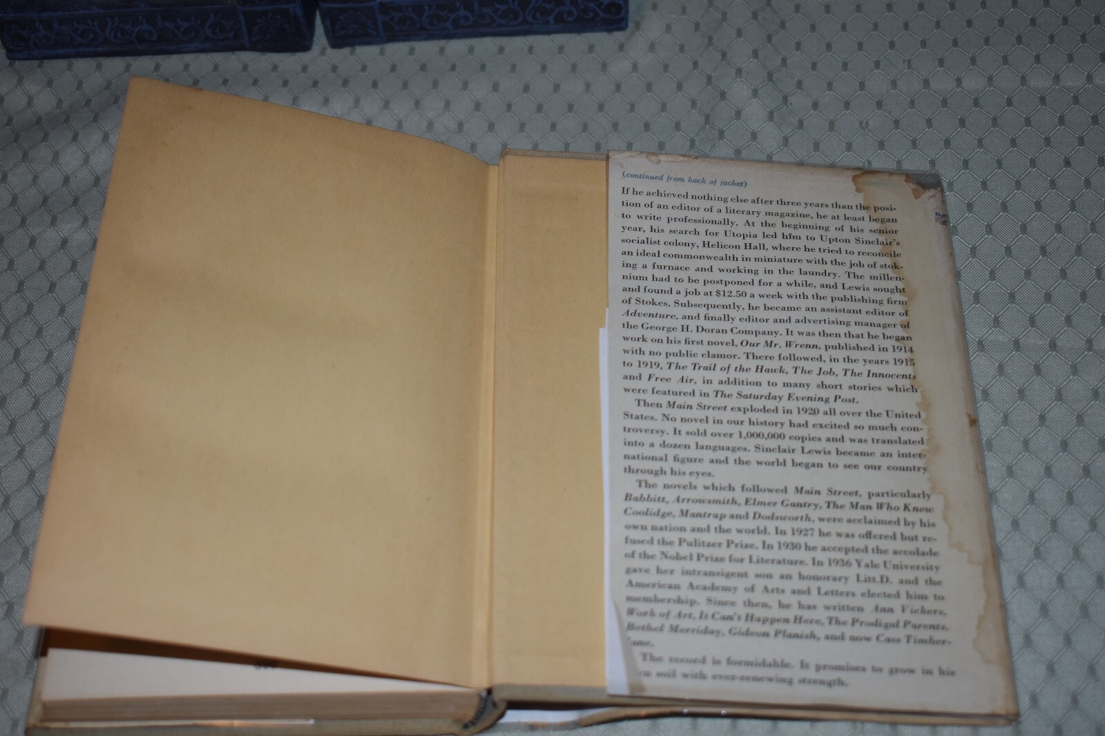 Cass Timberlane by Sinclair Lewis (1st Edition/2nd Printing, dust jacket)