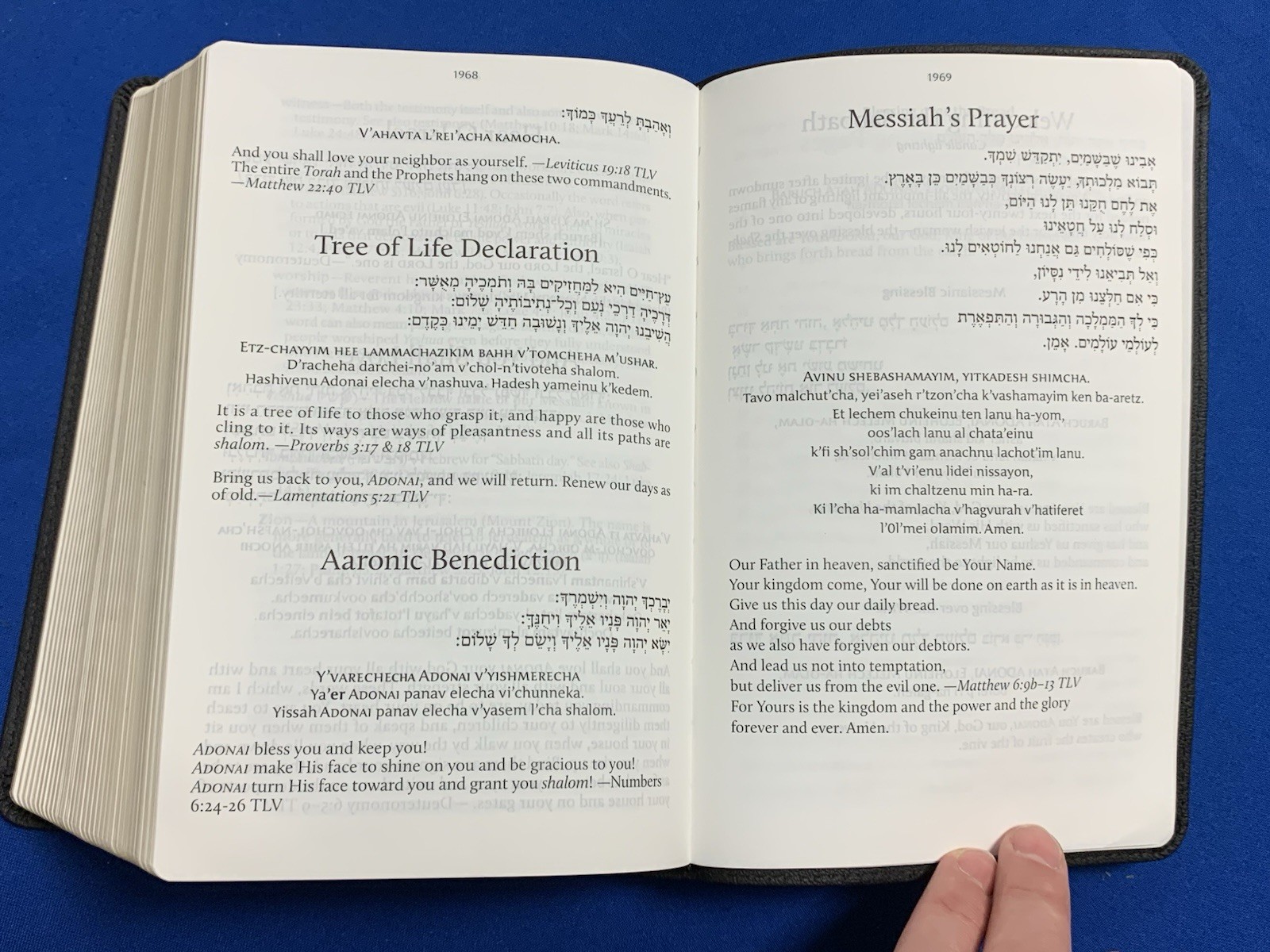 TLV Tree of Life Version Personal Size Giant Print Ref Bible Black Messianic