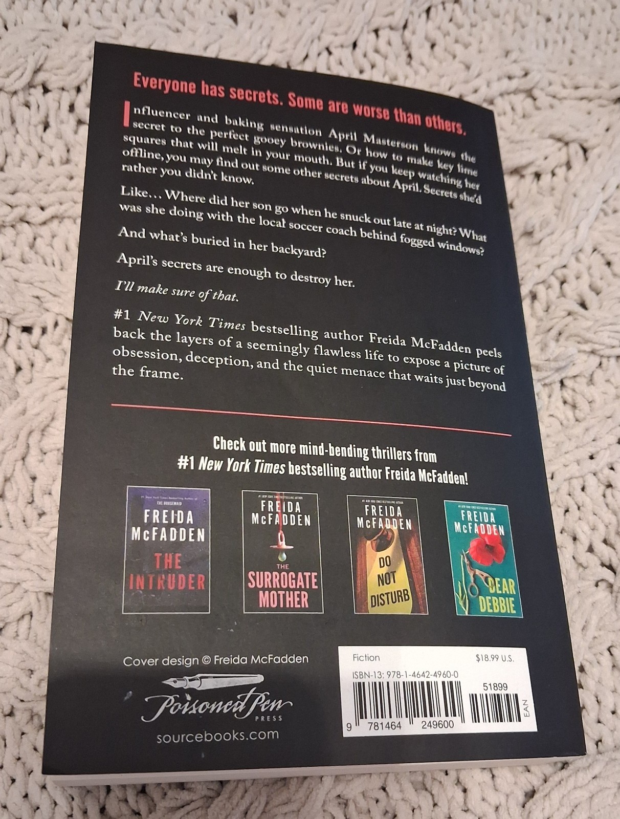 Want to Know a Secret? – Paperback By Freida McFadden (EUC)