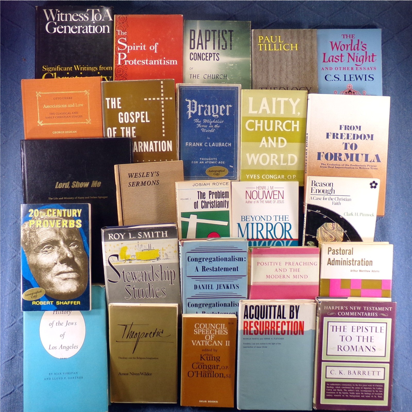 Vintage Theology: 25x Book Lot (3 Signed) Religion Christian Spiritual Faith God