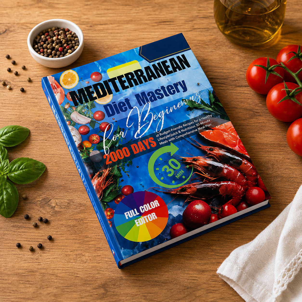 Mediterranean Diet Cookbook 2025 Edition | Full Color Сookbook | Hardcover