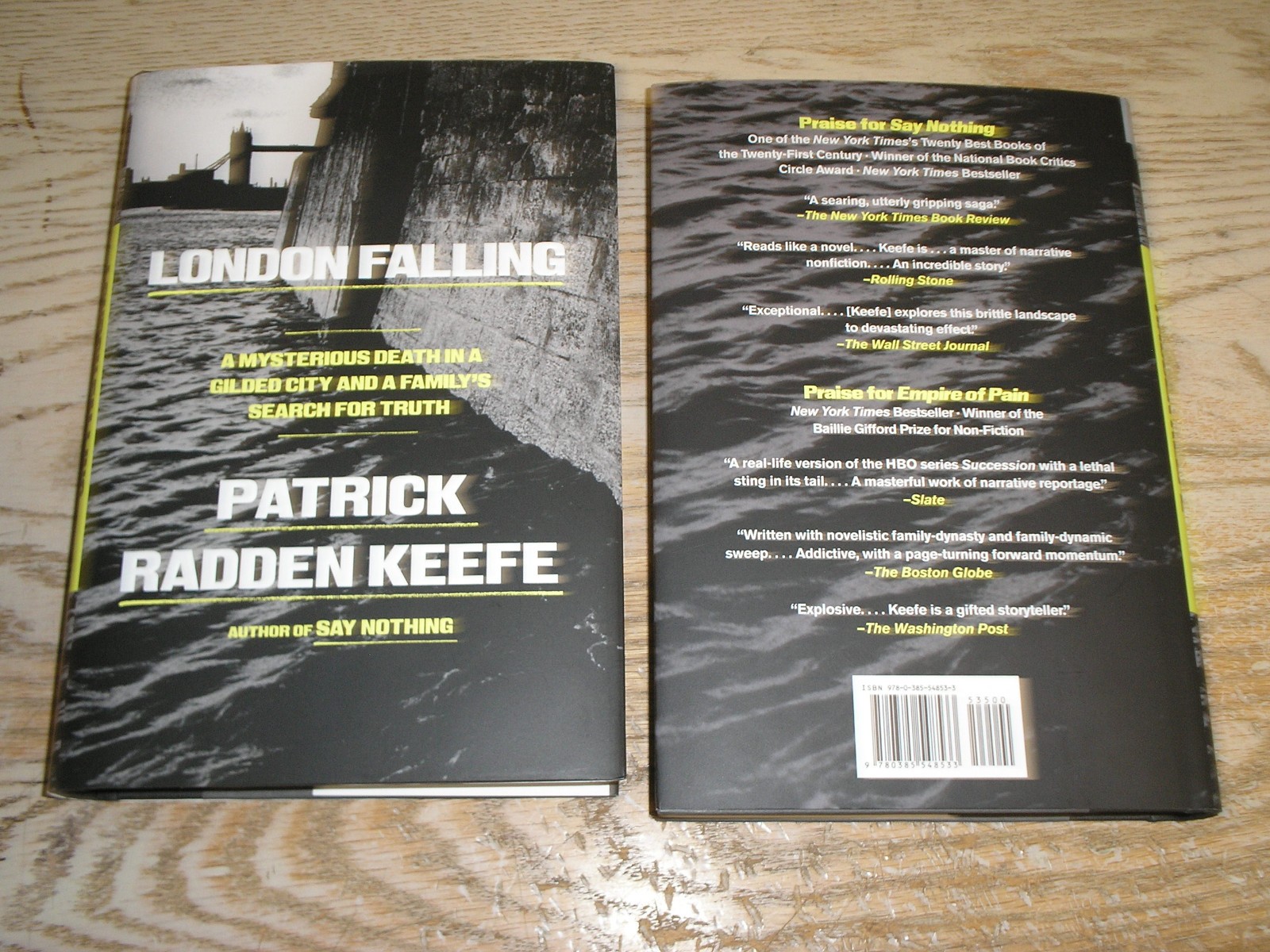 SIGNED London Falling: 1st US print, NEW hardcover by Patrick Radden Keefe 2026