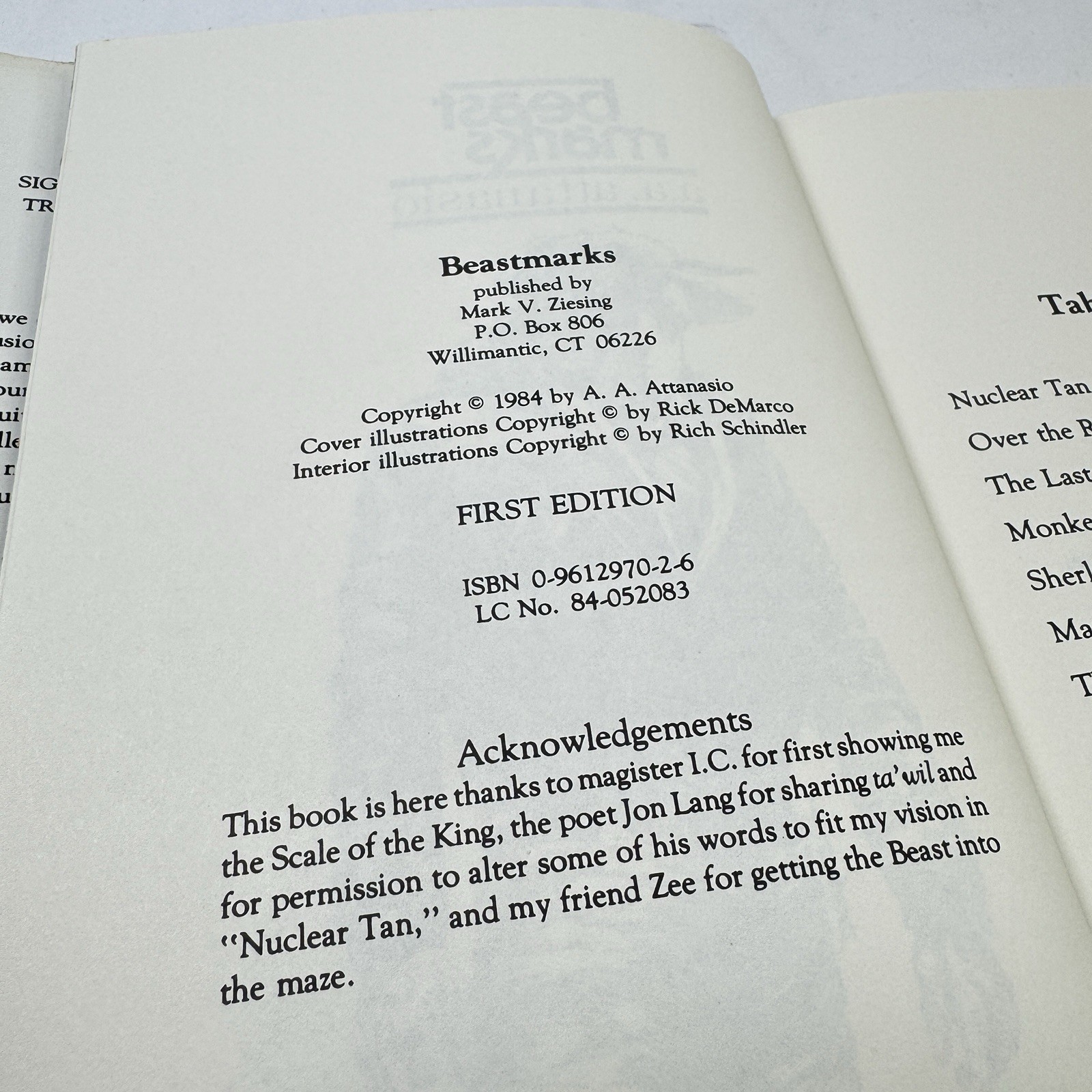 AA ATTANASIO 1st Ed Book Lot BEASTMARKS In Other Worlds RADIX William Morrow